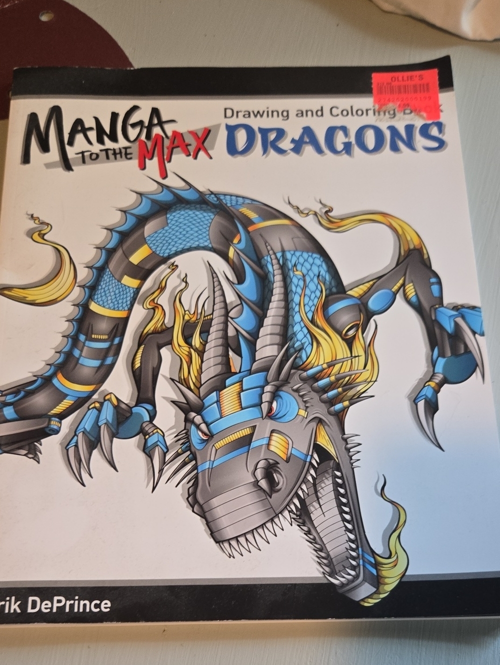 To the Max Dragons Drawing & Coloring Book - Blue, Yellow, Gray